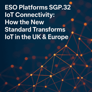IoT connectivity network with interconnected nodes for UK & Europe.