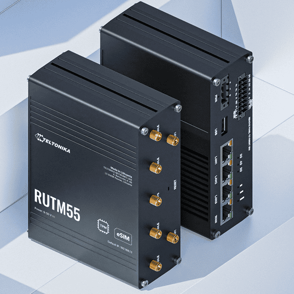 Industrial 5G router for reliable IoT network solutions and legacy system integration.