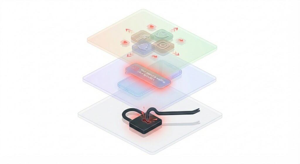 Three layers of unattended IoT infrastructure risk — physical crime, digital fraud, and social amplification