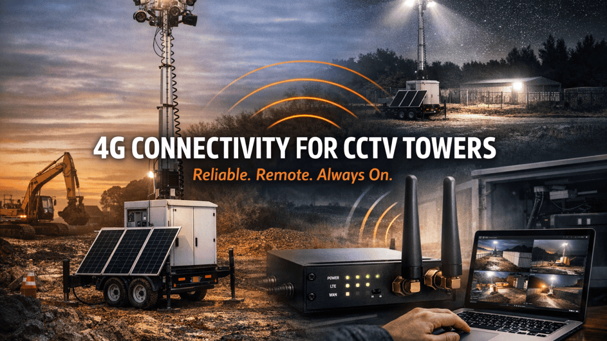 4G Connectivity for CCTV Towers