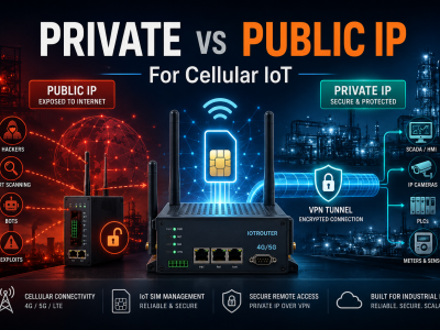 Private IP SIM vs Public IP SIM for IoT and M2M connectivity