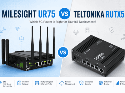Milesight UR75 vs Teltonika RUTX50 Industrial 5G Router Comparison