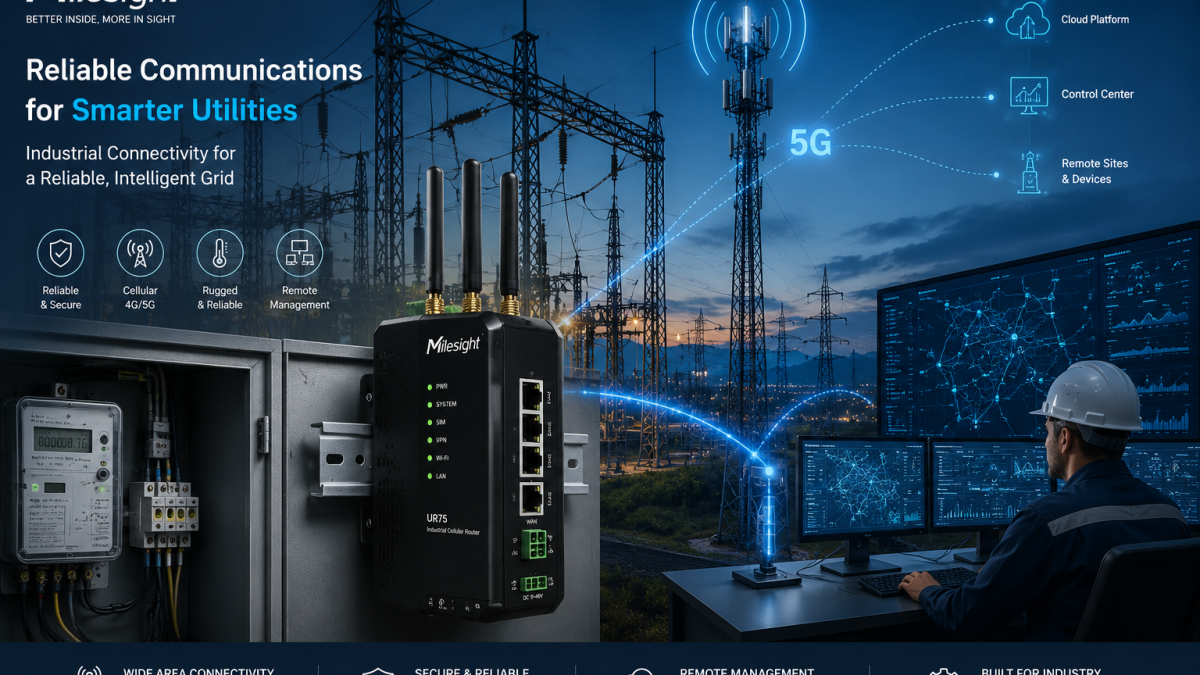 Milesight 4G and 5G router for Utilities Communication and SCADA