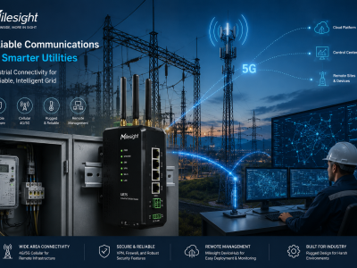 Milesight 4G and 5G router for Utilities Communication and SCADA