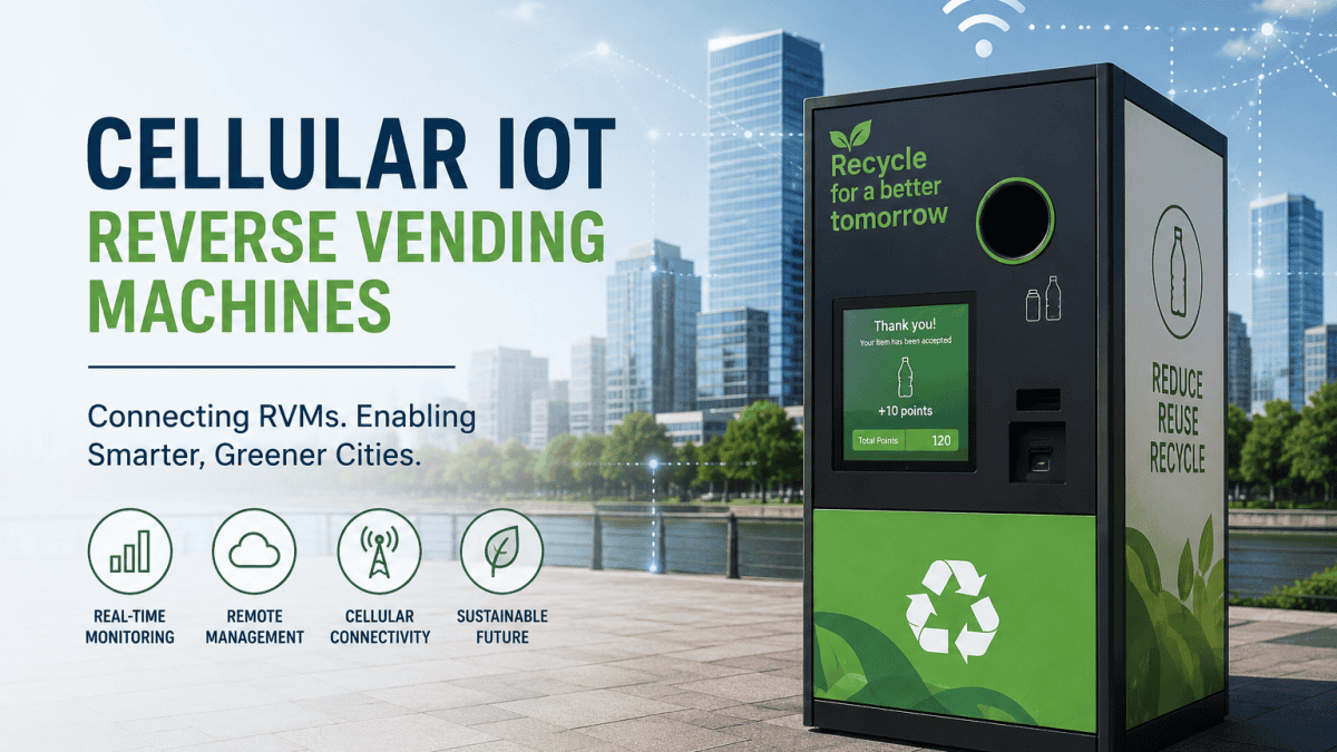 Reverse Vending Machines Cellular Connectivity UK