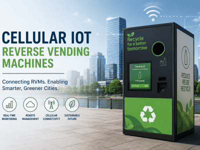 Reverse Vending Machines Cellular Connectivity UK