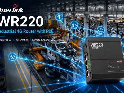 Queclink WR220 Industrial 4G router with POE