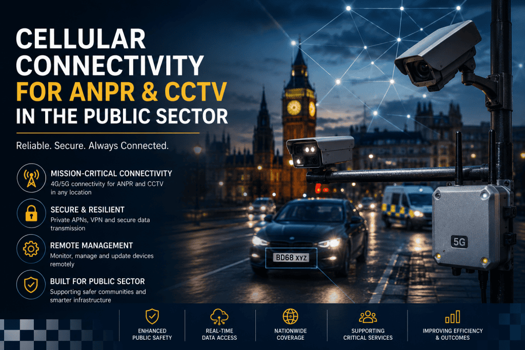 Cellular Connectivity For ANPR and CCTV Public Sector