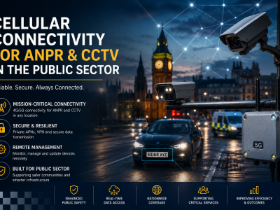 Cellular Connectivity For ANPR and CCTV Public Sector