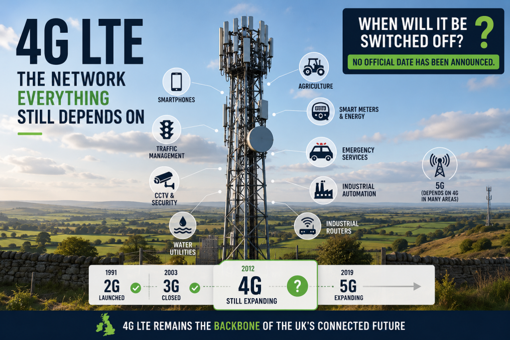 When Will 4G LTE Be Switched Off In The UK